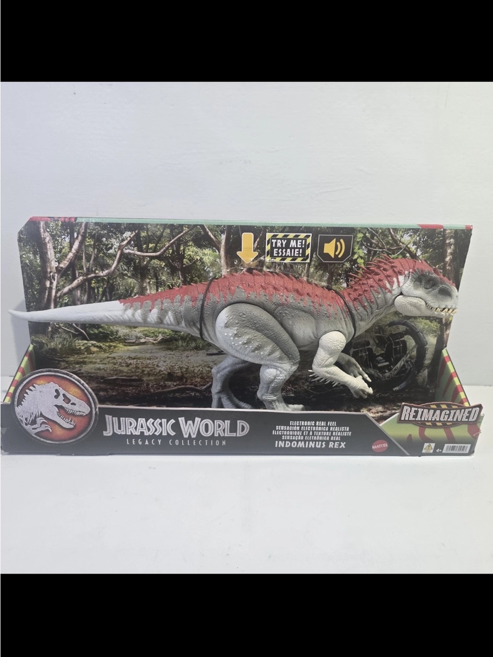 Jurassic World Indominus Rex Reimagined Action Figure - Gray & Red